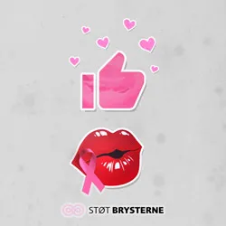 Vi støtter brysterne med et like